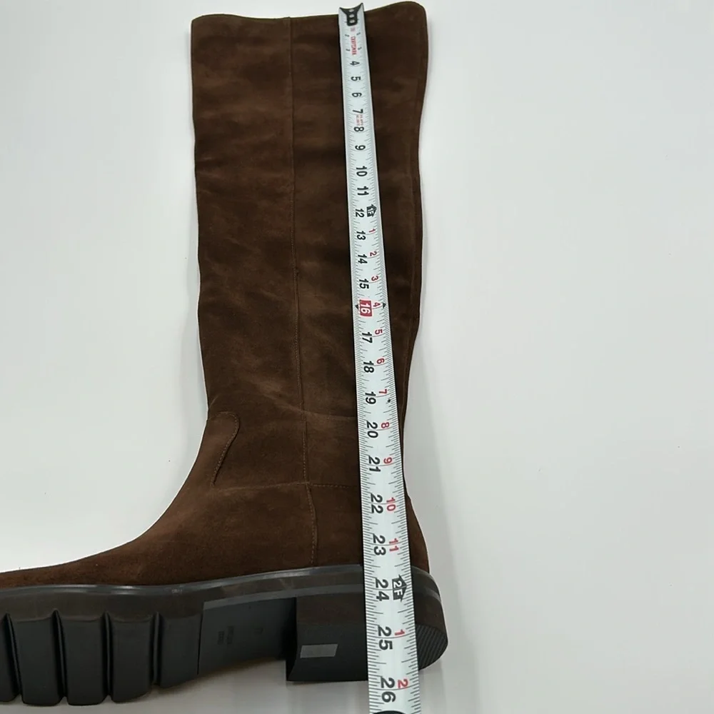1957- Stuart Weitzman Over-the-Knee Boots Expresso Color Size 8.5 NWT - Picture 6 of 11